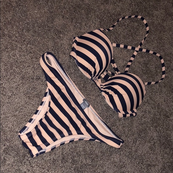 aerie Other - Stripes bikini set